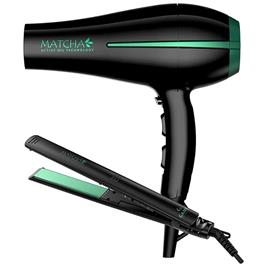 Combo Gama Planchita + Secador Elegance Matcha 2200Watts                   